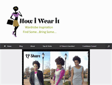 Tablet Screenshot of howiwearit.com